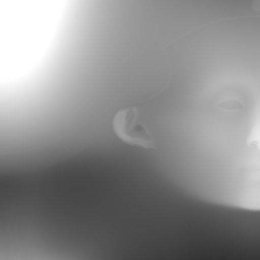 Nefertiti heightmap